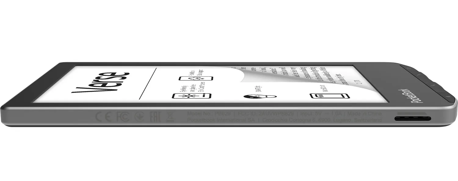 Електронна книжка PocketBook  Verse (PB629) Mist Grey. . 