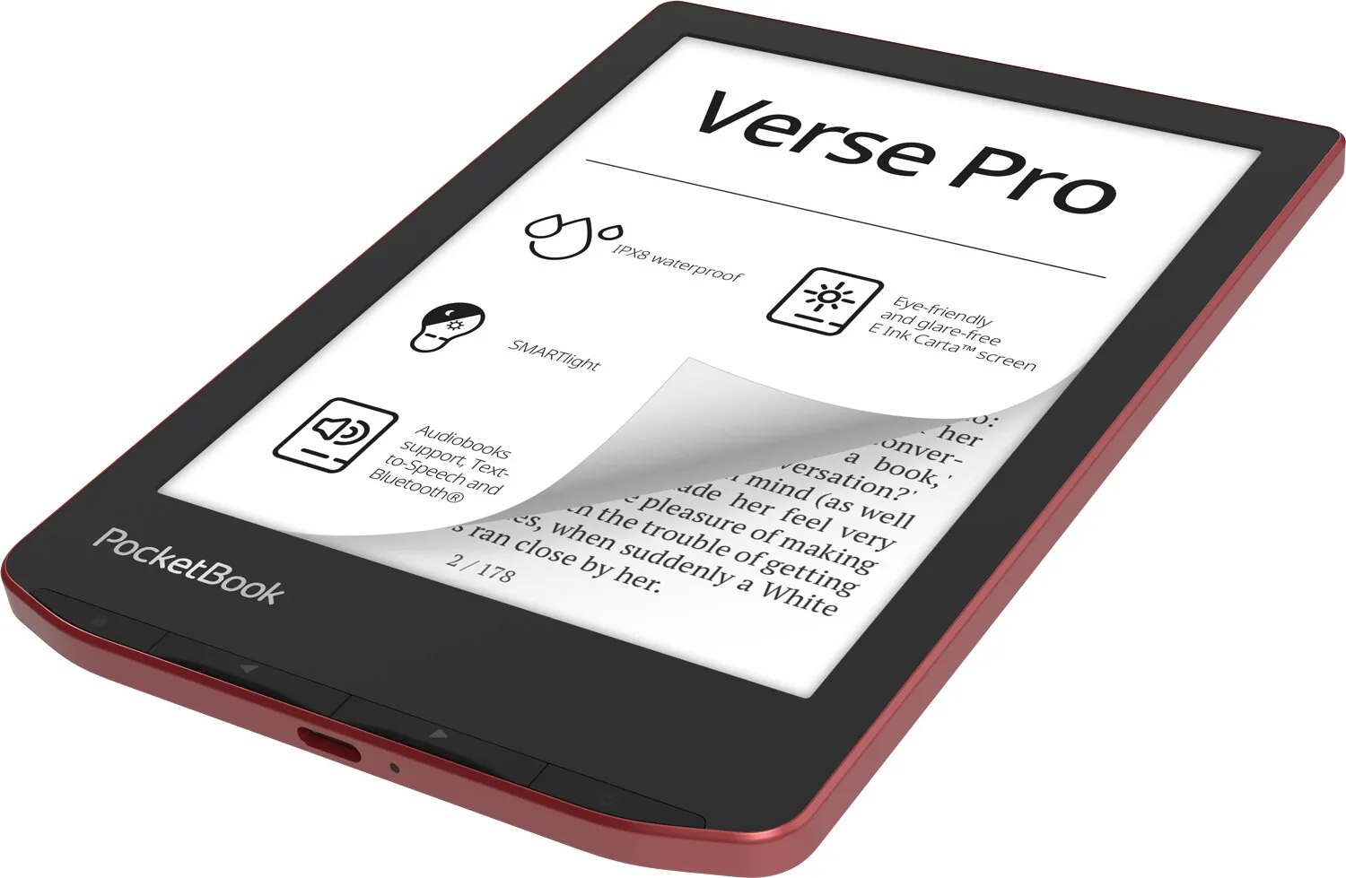 Електронна книжка PocketBook  Verse Pro (PB634) Passion Red. . 