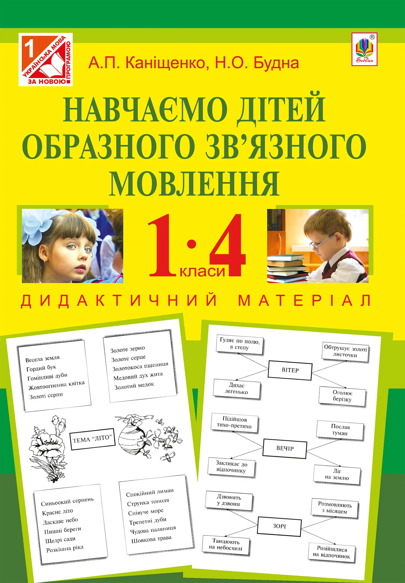 Навчаємо дітей образного зв’язного мовлення : 1-4 кл. : дидактичний матеріал